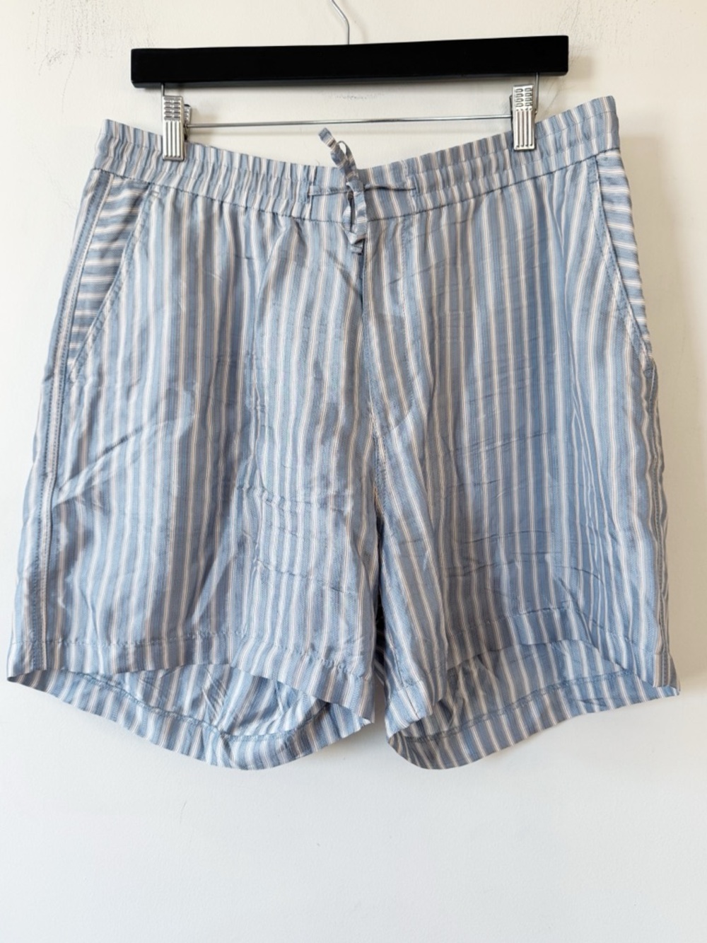 NWOT Tiger of Sweden Twolum Sky Blue Striped Shorts 44 / XL - Picture 5 of 13